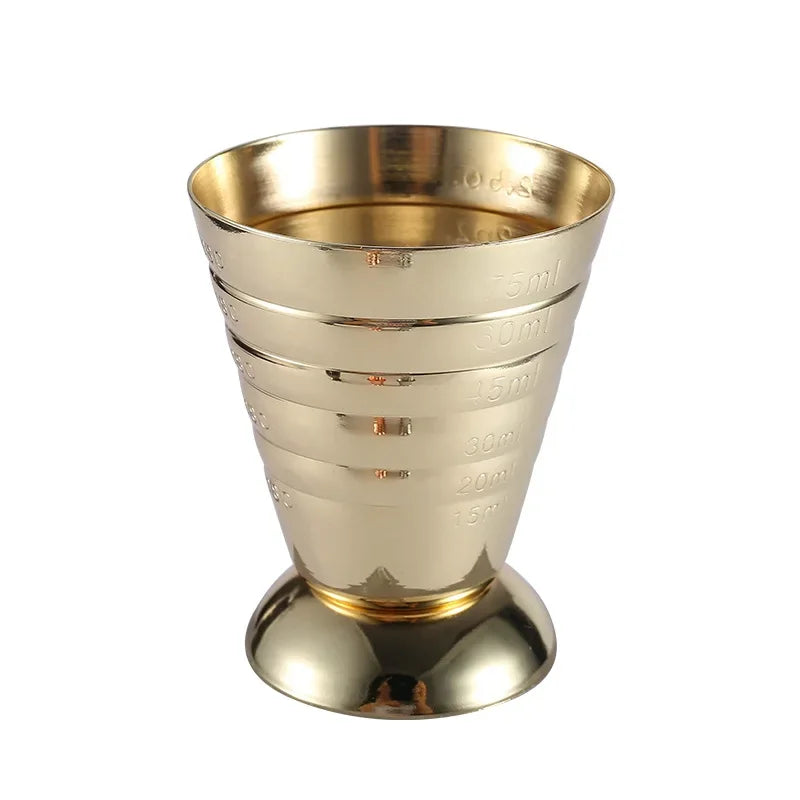 Jigger מדידה מדורג מנירוסטה – זהב וכסף