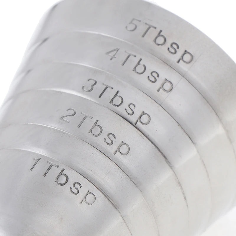 Jigger מדידה מנירוסטה עם סימונים מובנים – 15 עד 75 מ״ל