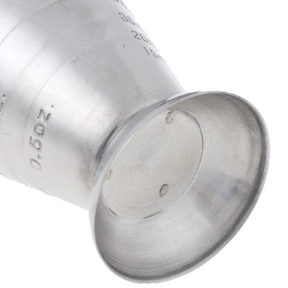 Jigger מדידה מנירוסטה עם סימונים מובנים – 15 עד 75 מ״ל