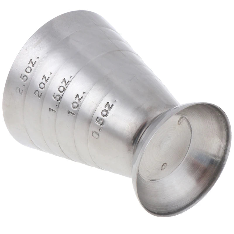 Jigger מדידה מנירוסטה עם סימונים מובנים – 15 עד 75 מ״ל